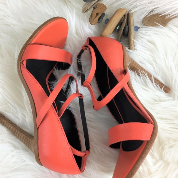 🤍 nwot tibi anouk coral strappy sandal heels - Picture 2 of 7